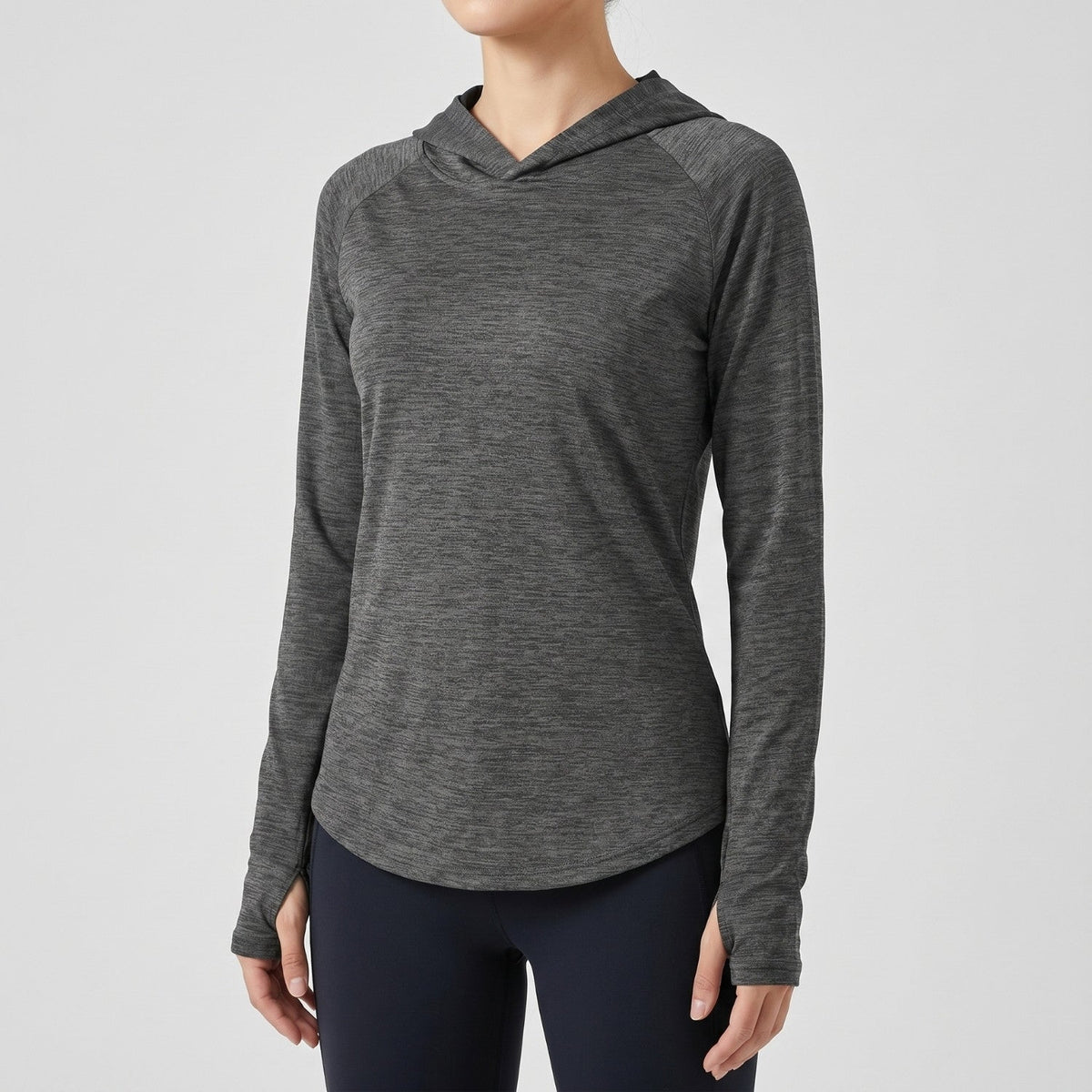 Damen Sonnenhoodie mittelschwer – UPF 50+ UV-Schutzoberteil mit Kapuze