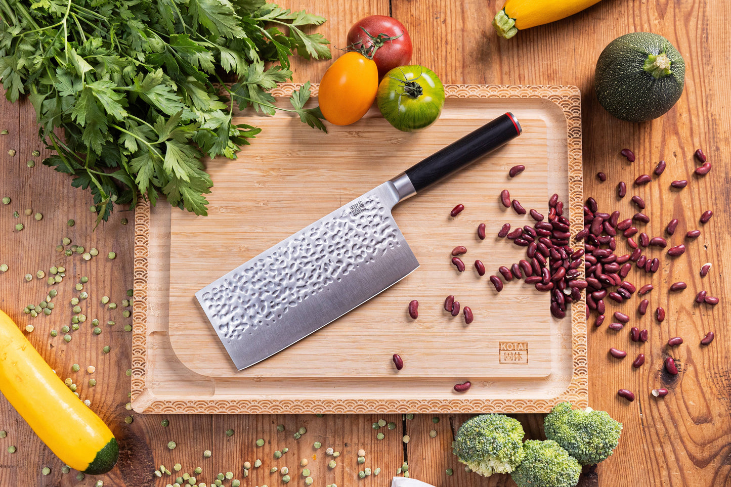 KOTAI Kochmesser Chinesischer Brotmesser mit Geschenkbox