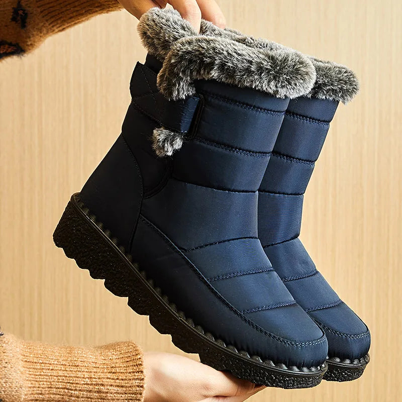 Rebolet | Fionara – Damen Winterstiefel wasserdicht mit Pelzfutter, knöchelhoch
