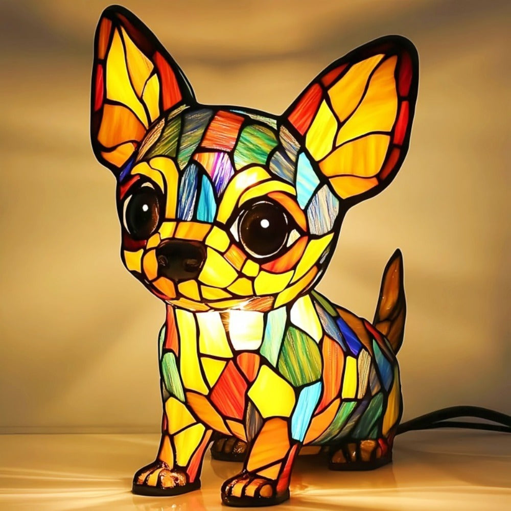 Rebolet | Hundelampe Zauberhafter Chihuahua – Moderne LED-Tischlampe