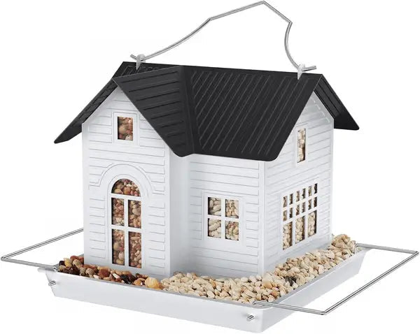 Rebolet | Solar-Vogelhaus mit LED – Leuchtende Gartenlaterne & Futterstation in einem!