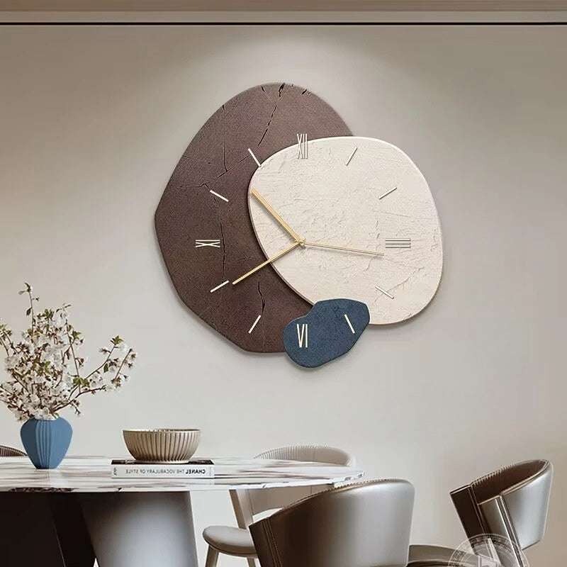 Rebolet| Moderne Wanduhren für Wohnzimmer – Elegante und Ästhetische Uhr mit Leise Funktion