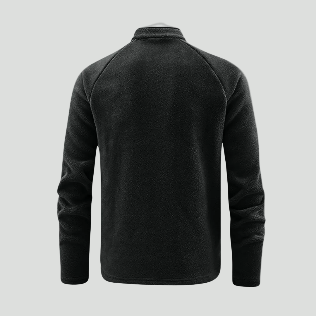 Herren Quarter-Zip Thermo-Fleece – atmungsaktiver Midlayer
