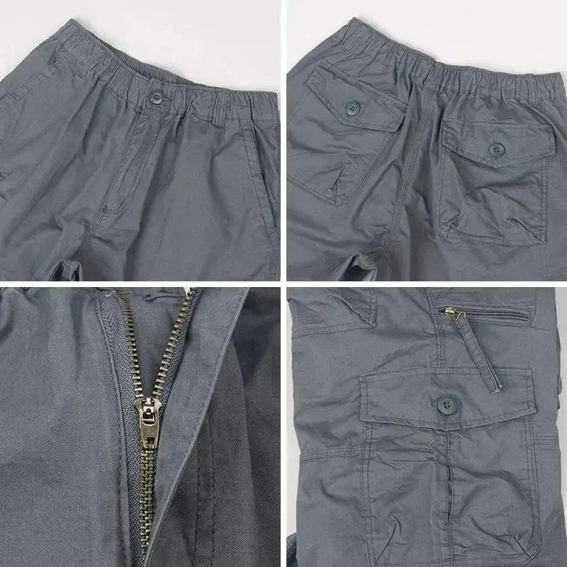 Leichte, locker geschnittene Cargoshorts – Multitaschen-Outdoor-Kleidung