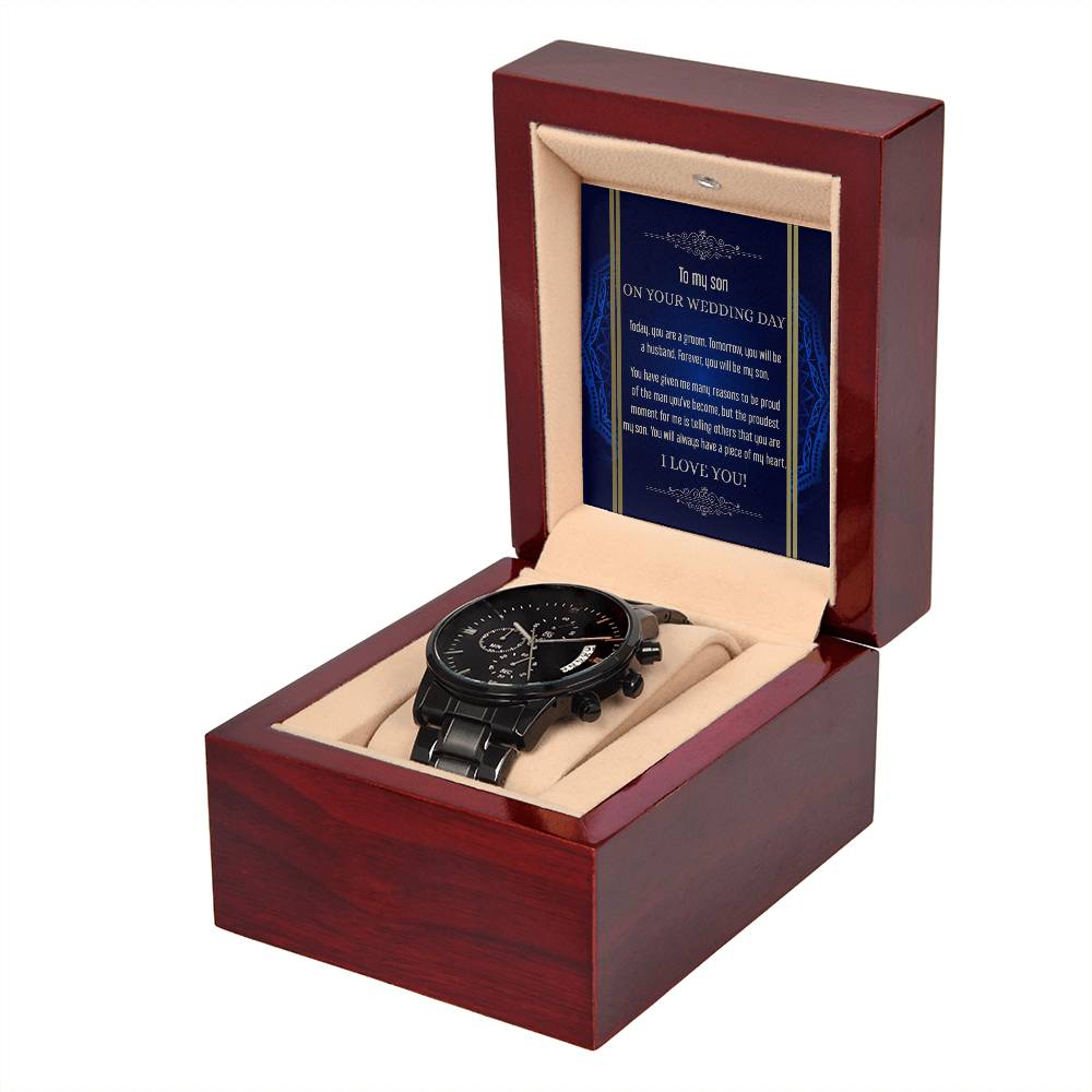 Rebolet | Sohn Hochzeit – Be My Son – Metall-Chronographenuhr