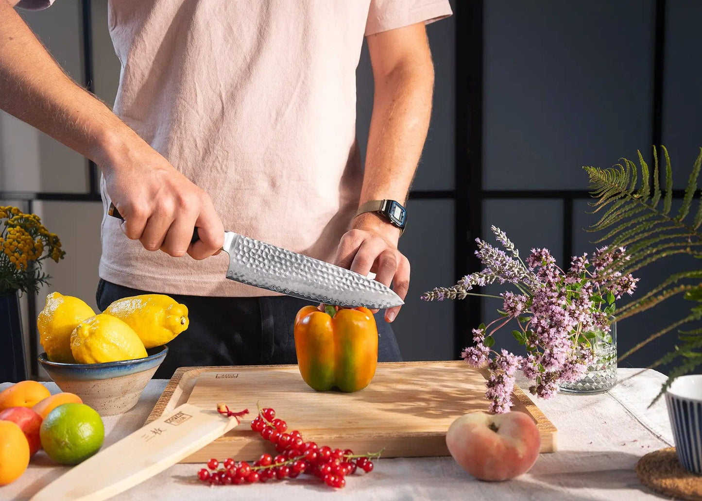 Gyuto-Kochmesser, Klingenlänge 20 cm – Pakka San‑Mai‑Kollektion
