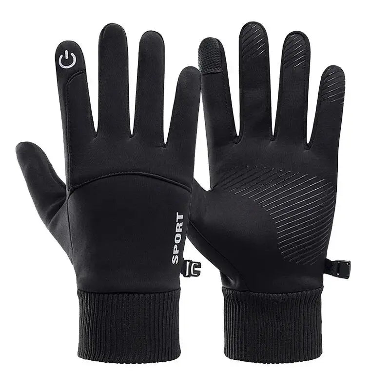 Wasserdichte Vollfinger-Fleece-Handschuhe mit Touchscreen