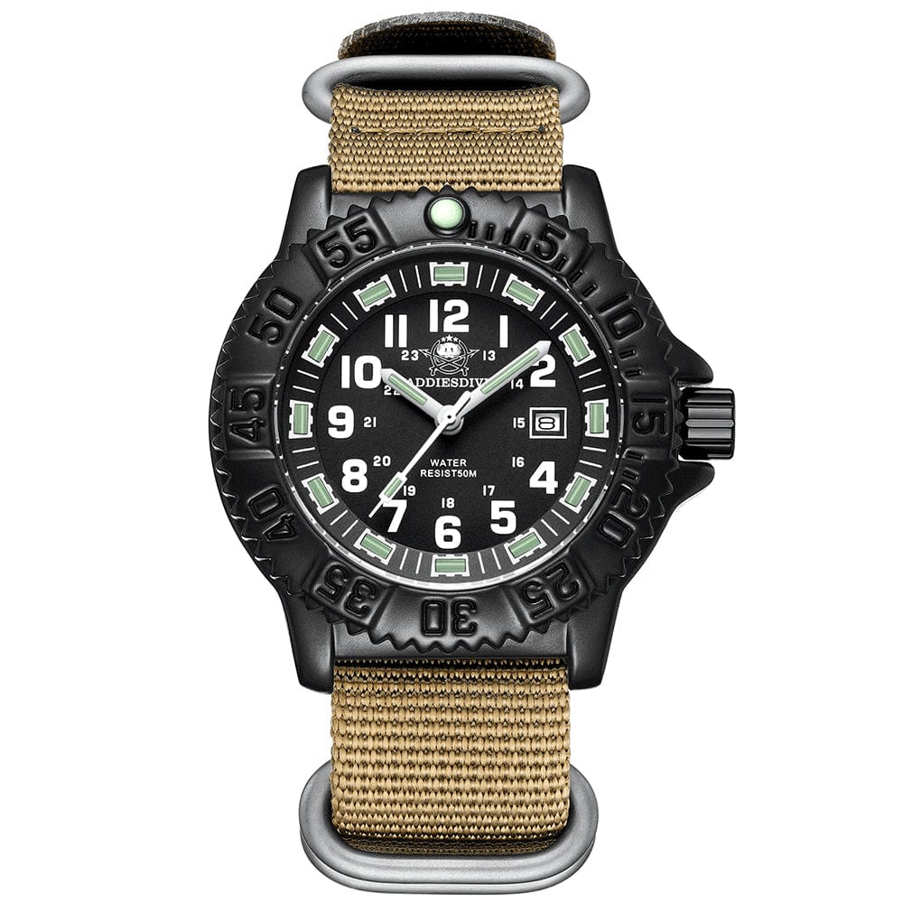Militär-Armbanduhr mit NATO-Nylonarmband