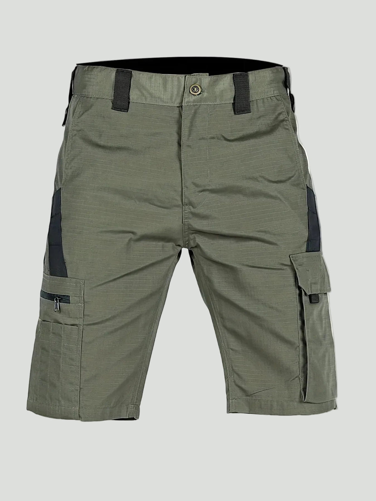 Herren Ripstop-Cargoshorts – Reißverschlusstasche, lang