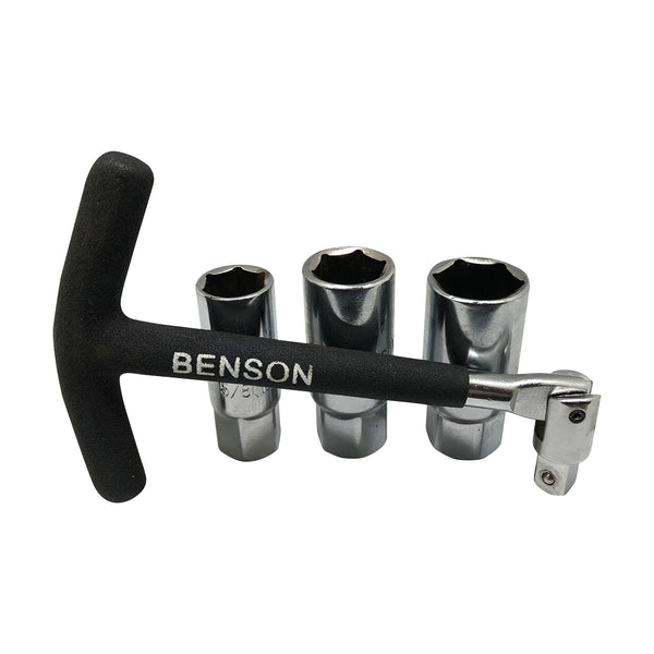 Benson Tools Zündkerzenschlüsselsatz 5-teilig 16 mm / 18 mm / 21 mm