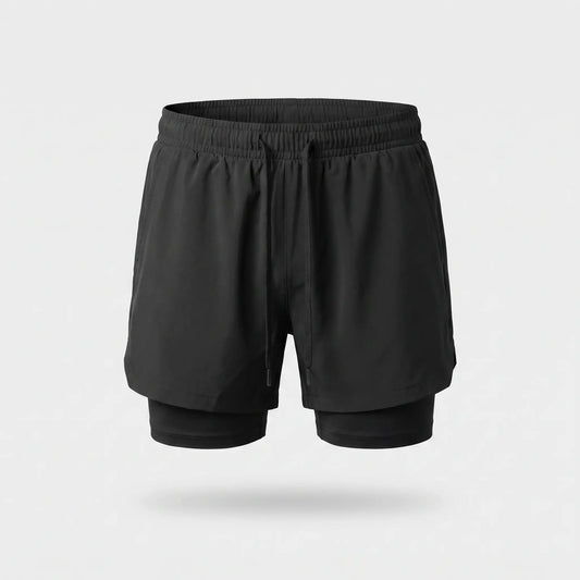 Herren Laufshorts 2-in-1 – mit Innenslip, Handytasche und Reißverschluss