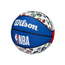 Wilson Basketball NBA ALL TEAM, Outdoor, Gummi, Größe: 7, Rot/Weiß/Blau