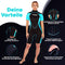 T´SUITS Neoprenanzug Damen [3mm, Shorty, Protector-I] | Tauchen, Schwimmen, Surfen, Kiten, Wasserski, Rafting - Jetzt Größe Wählen (XL, Damen Aquamarine/Schwarz)