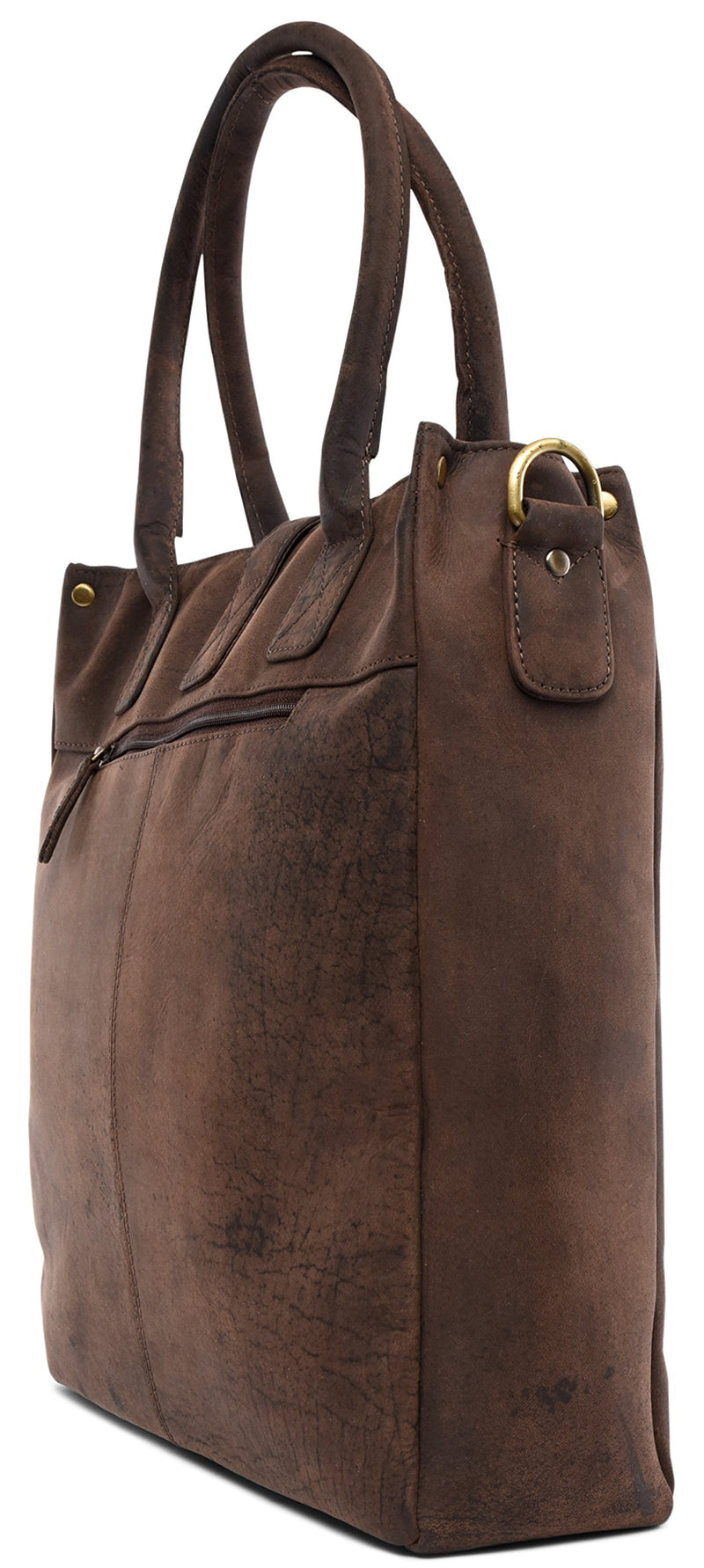 LEABAGS Whyalla Handtasche aus echtem Büffel-Leder im Vintage Look - Muskat