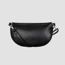 LEABAGS Cali kleine Bauchtasche aus echtem Leder | Gürteltasche mit Reißverschluss | Crossbody Bag für Damen | 23x5x13 cm | Brusttasche Schwarz