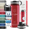 Trinkflasche Edelstahl ACTIVE FLASK + Strohhalm (3 Deckel) BPA-frei, Auslaufsicher, Kohlensäure geeignet - Wasserflasche Fahrrad Thermosflasche Isoliert Isolierflasche Sport Wasser Flasche Kinder Tee