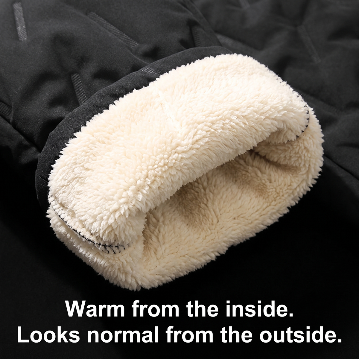 Herren Fleece-gefütterte Jogginghose – Sherpa Thermo-Winterhose