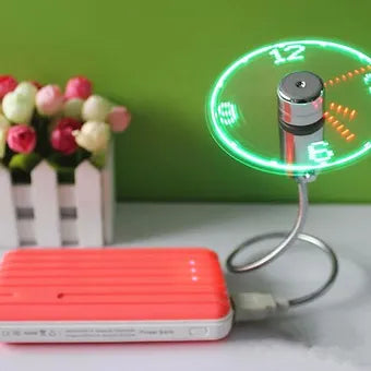 Rebolet | USB LED Fan Uhr