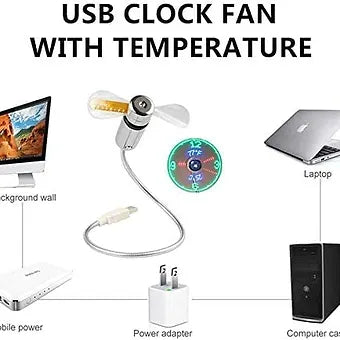 Rebolet | USB LED Fan Uhr