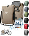 MIVELO - 3 in 1 Fahrradtasche - Rucksack - Schultertasche wasserdicht 100% PVC frei, mit Laptopfach und Schloss, für Fahrrad Gepäckträger 1 STK (Sand-beige, 20L)