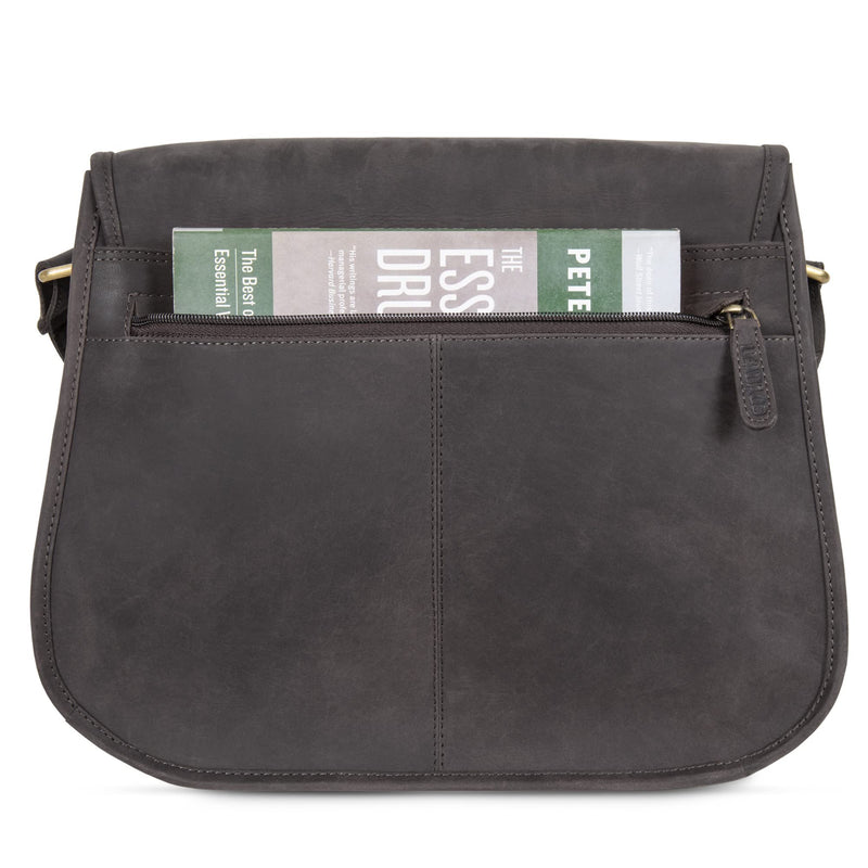 Leabags Leder Handtasche Damen I Premium Echtleder Umhängetasche I Damen Schultertasche I Damentasche I Tragetasche für Arbeit Uni Schule Freizeit I Größe L (32 x 31 x 9 cm) I Nature Hellbraun