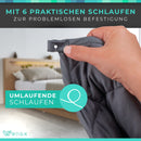 WELLAX Gewichtsdecke - Therapiedecke - 3,2kg, 104x152 cm - Weighted Blanket - 100% Baumwolle - Für Stressabbau & Angstzustände - Mit Tasche