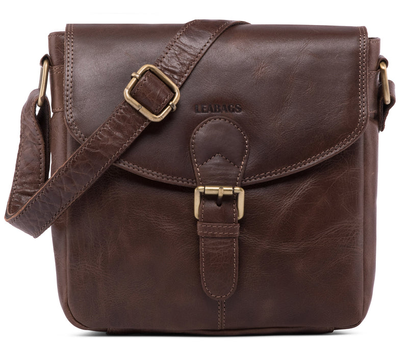 LEABAGS Bradford Schultertasche aus echtem Büffel-Leder im Vintage Look - CrazyVinkat