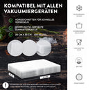 GustoVac Premium Vakuumbeutel, 100 Stk. 20x30cm Profi- Folienbeutel, Vakuumierbeutel für Vakuumierer, Kochfest & Sous Vide Gefrierbeutel, Lebensmittel Vakuumiergerät, Made in Germany, BPA-frei