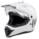 Westt Motocross Helm Fullface MTB Motorradhelm Integralhelm Crosshelm Helm Motorrad MTB Enduro Quad Helm Motorrad mit Doppelvisier Sonnenblende Herren Damen ECE DOT Zertifiziert, weiß, L (59-60 cm)