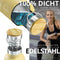 Trinkflasche Edelstahl mit Strohhalm, Infuser + 3 Deckel: BPA-frei, Auslaufsicher, Kohlensäure geeignet - Wasserflasche Fahrrad Thermosflasche Isoliert Isolierflasche Sport Wasser Flasche Kinder Tee