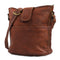 Leather Lane 'Nicola' Umhängetasche Echtes Leder Shopper für Damen Vintage Look Handtasche Beutel Tasche Schultertasche Multitasche Naturleder, M Braun