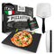 Pizza Divertimento [DAS ORIGINAL - Pizzastein für Backofen und Gasgrill [3er Set] - Mit Pizzaschieber & Pizzaschneider - Cordierit Pizza Stein - Pizza Stone knuspriger Boden - Inkl. e-Rezeptbuch