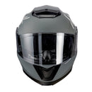 Westt Klapphelm Flip up Motorradhelm Integralhelm Herren Damen mit verstärktem Kinnschutz Chopper Moped Mofa Roller Modular Helm Motorrad mit ECE DOT Zertifizierung, grau, S (53-54 cm)