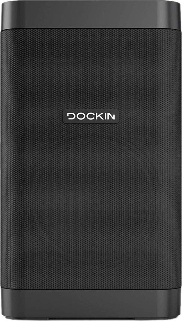 DOCKIN D FINE Cube Bluetooth Lautsprecher, Wireless/kabellos, HiFi Crossover, 25 Watt Speaker mit 12 Stunden Akku und Stereomode, kompakt & einfach tragbar/portabel, IP55 wassergeschützt