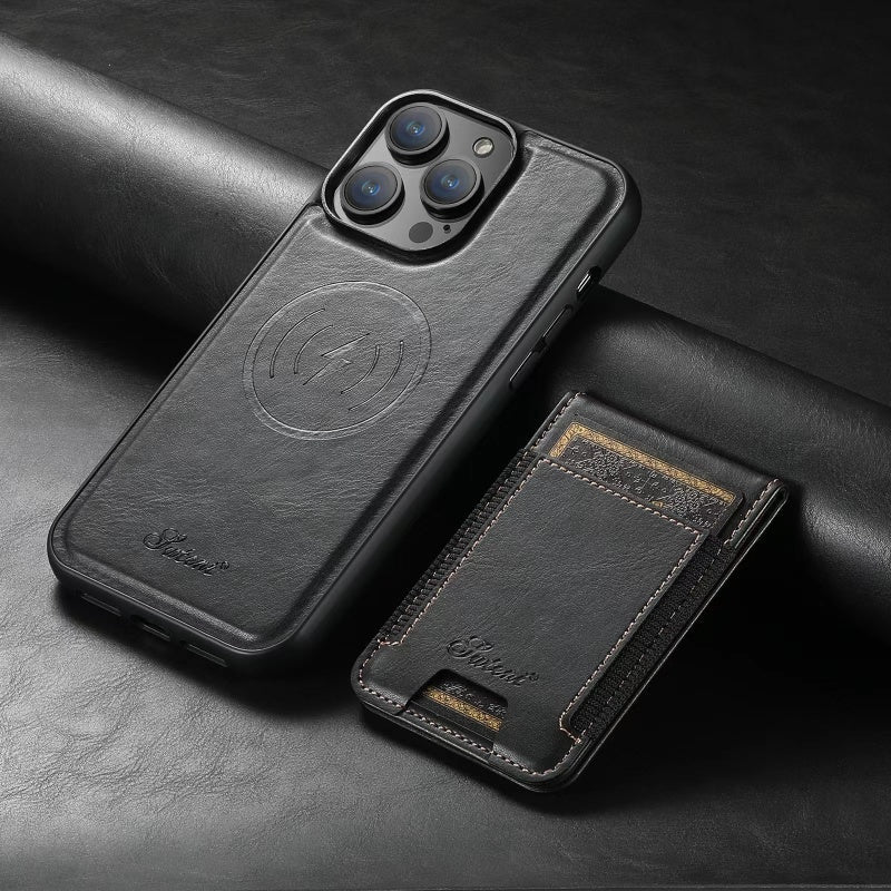 Rebolet | Luxora – iPhone Hülle aus Echtleder mit Kartenfach und MagSafe – Damen & Herren