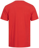 Nitras Motion TEX Light Arbeits-T-Shirt - Kurzarm-Hemd aus 100% Baumwolle - für die Arbeit - Rot - M