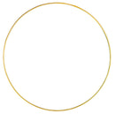 Rayher 2505406 Metallring, gold beschichtet, 30 cm ø, Stärke ca. 3,5 mm, Drahtringe zum Basteln, für Wickeltechnik, Traumfänger, Floristik, Hochzeitskranz, Hoops