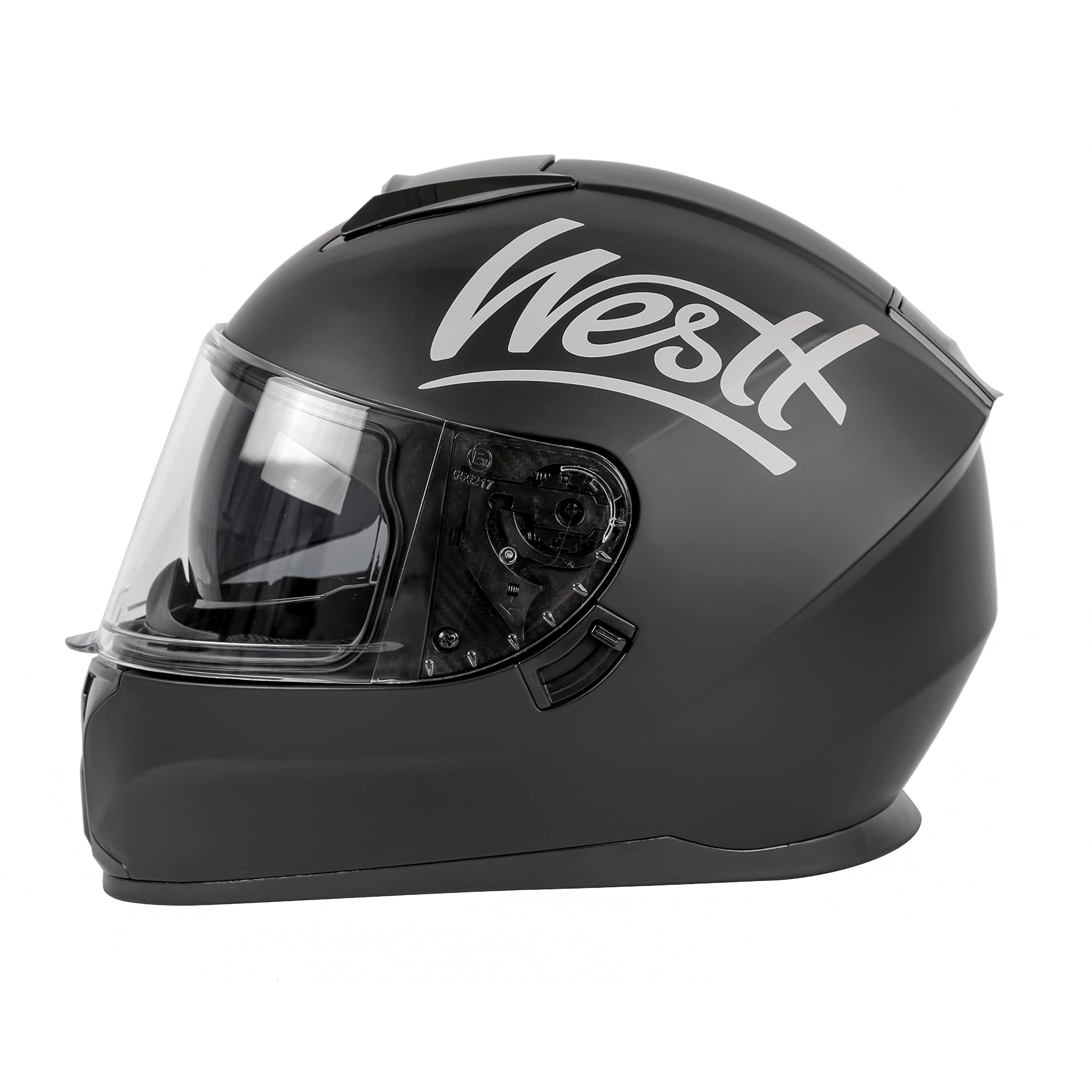 Westt Integralhelm Fullface Helm Motorradhelm mit Doppelvisier Sonnenblende Herren Damen Touring Racing Roller Moped Mofa Scooter Chopper Helm Motorrad, ECE DOT Zertifizierung, schwarz, M (55-56 cm)