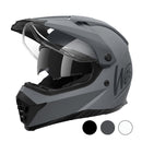 Westt Motocross Helm Fullface MTB Motorradhelm Integralhelm Crosshelm Helm Motorrad MTB Enduro Quad Helm Motorrad mit Doppelvisier Sonnenblende Herren Damen ECE DOT Zertifiziert, grau, XL (61-62 cm)