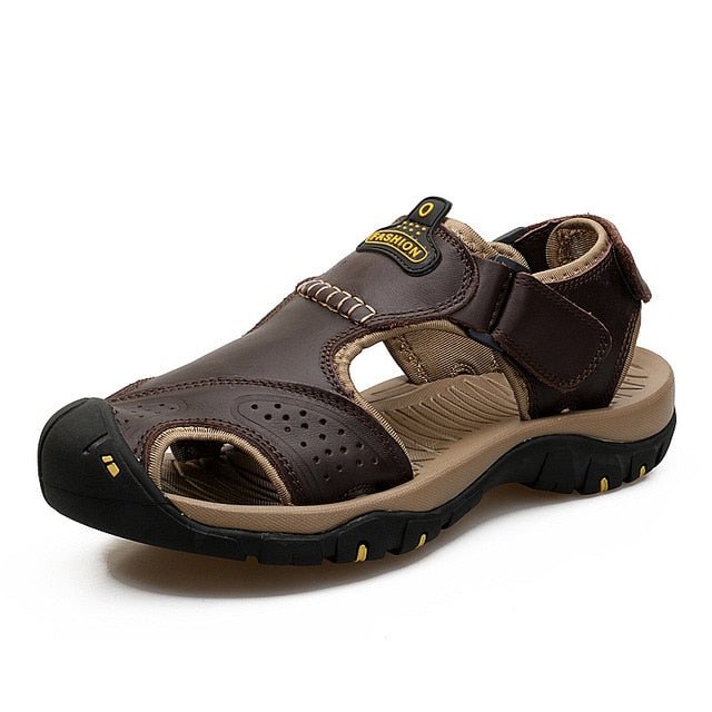 Herren-Komfortsandalen mit extra breiter Zehenbox und verstellbaren Riemen