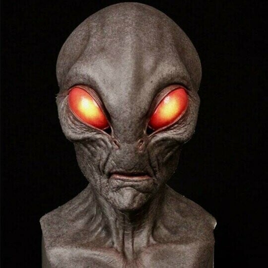Realistische Alien-Latexmaske
