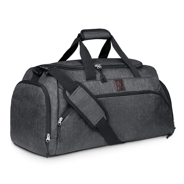 Obics - Premium Sporttasche 35L mit Schuhfach für Damen & Herren (grau) - Weekender Reisetasche für Handgepäck - Umhängetasche mittel für Fitness, Sport, Gym & Reise - Fitness-Tasche & Travel Bag