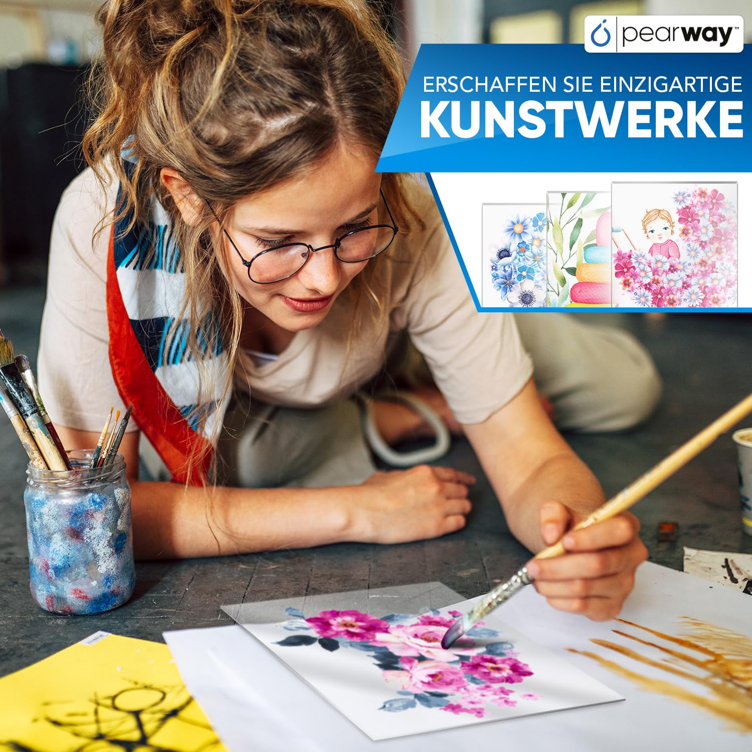 PEARWAY™ Profi Set ultra klare Acrylglas Platten [10er Set] I 13x18cm (5x7 Zoll) I transparente Acrylglas Platte I Glas zum Bemalen I Plexiglas 1mm I ideal für Modellbau oder Tischaufsteller