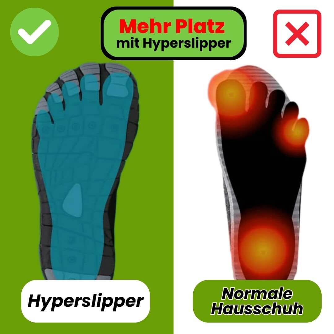 Rebolet | Hyperslipper - orthopädischer schmerzlindernder Slipper für mehr Komfort