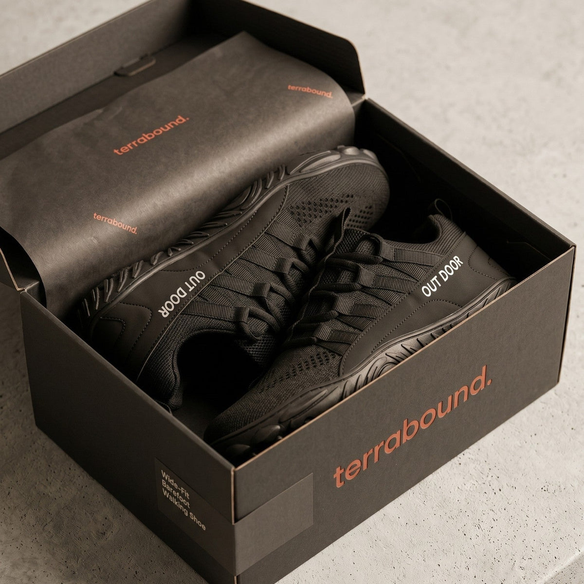 Barfuß-Gehschuhe Weit – atmungsaktiv mit griffiger Außensohle