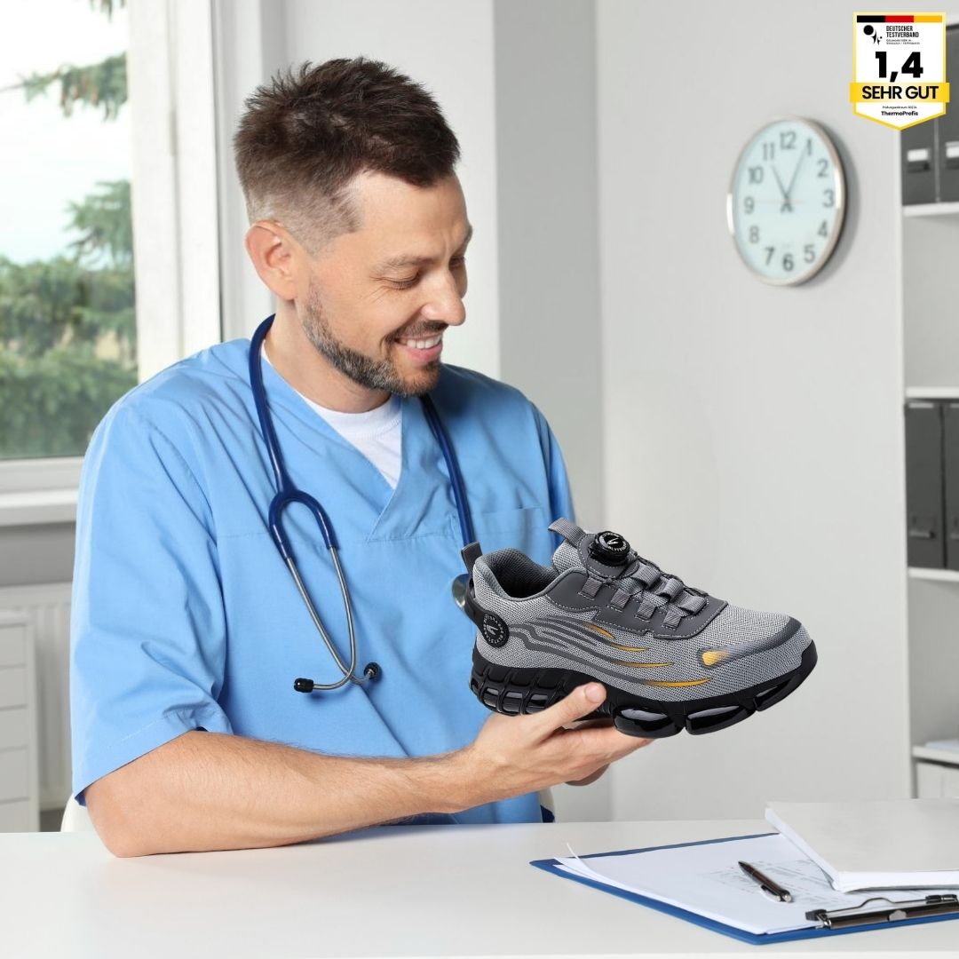 SafeStep Ergonomische Sicherheitsschuhe – Schmerzlindernd & EN ISO 20345 Zertifiziert