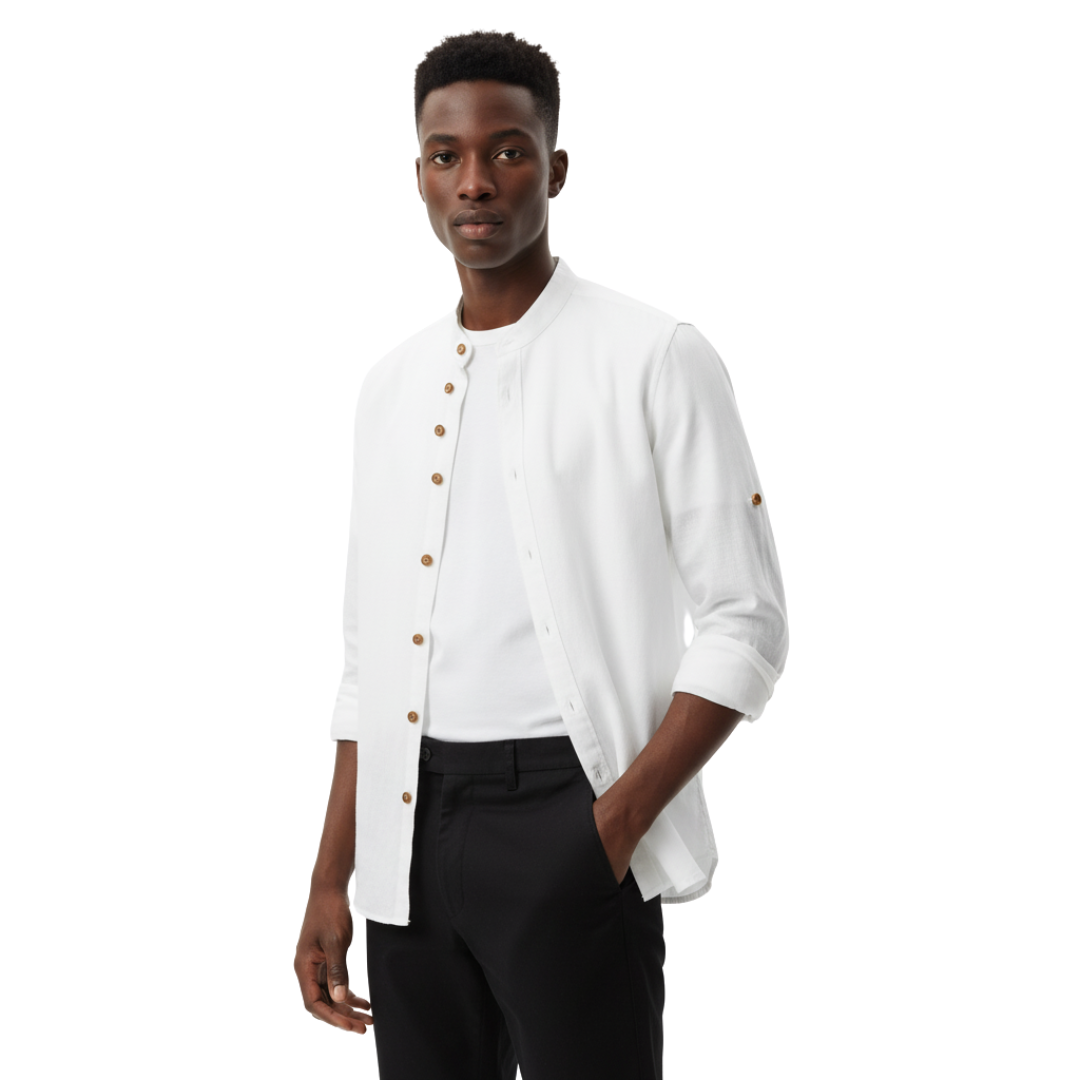 SlateCrest Pullover mit modernem Kragen