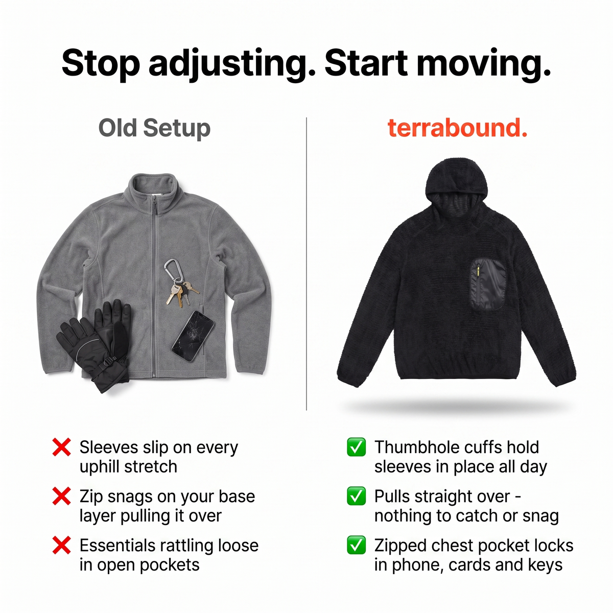 Fleece-Hoodie – Sherpa-Pullover mit Kapuze und Reißverschlusstasche