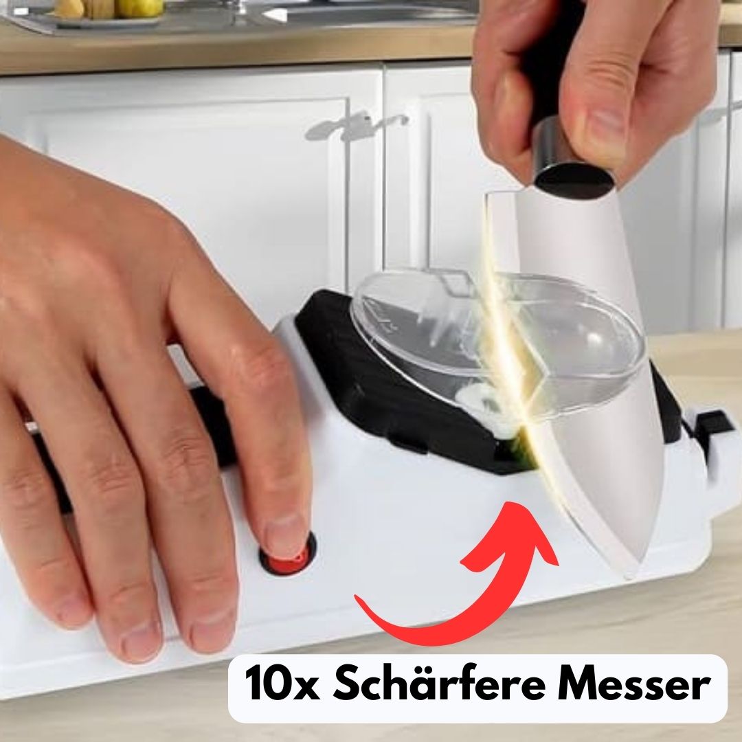Rebolet | Ultrascharf elektrischer Messerschärfer - in Sekunden jedes Messer schärfen