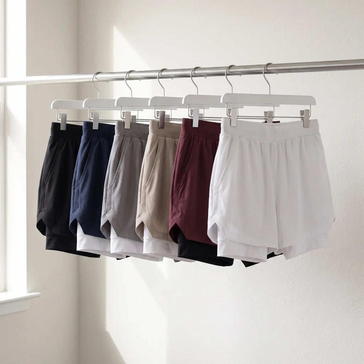 Herren Laufshorts 2-in-1 – mit Innenslip, Handytasche und Reißverschluss